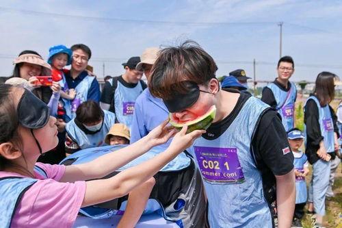 花式吃瓜蒙眼比赛